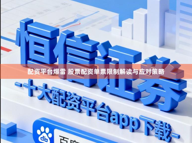 配资平台爆雷 股票配资单票限制解读与应对策略